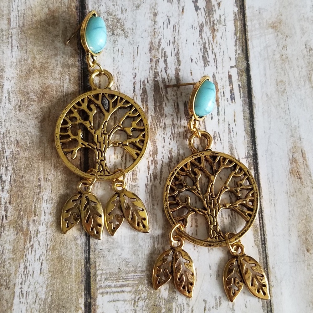 Tree of Life drop earrings